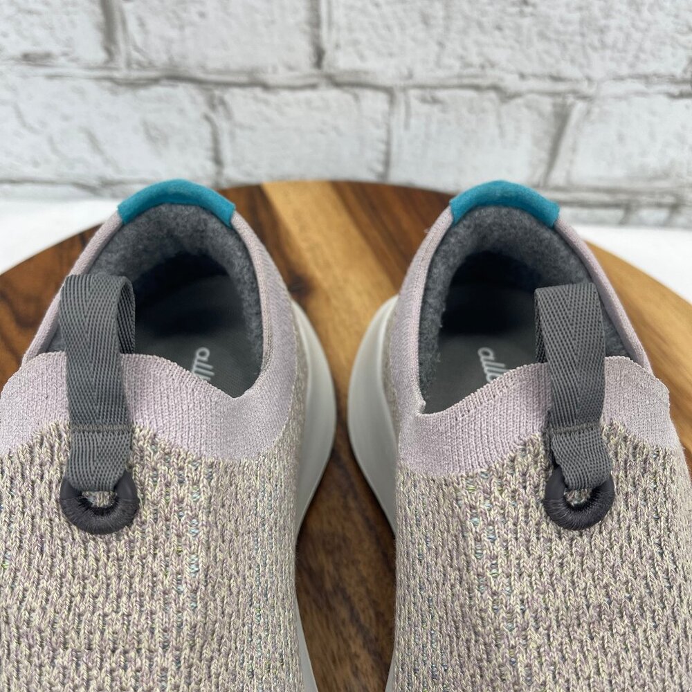 allbirds Women's Slip-On Sneakers in Light Gray with Teal Accent - Picture 13 of 16